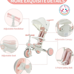 JMMD 7-in-1 Multifunctional Baby Tricycle